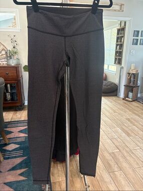 lululemon athletica Black Microdot High-Rise Leggings